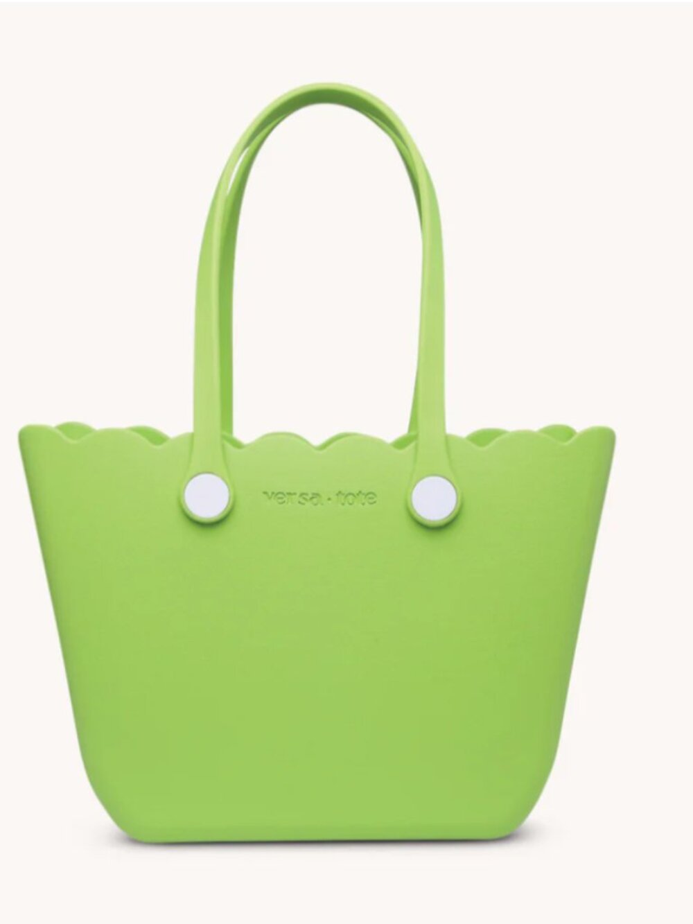 Versa Tote NWT Rose Scalloped Tote Lime Green MSRP $72